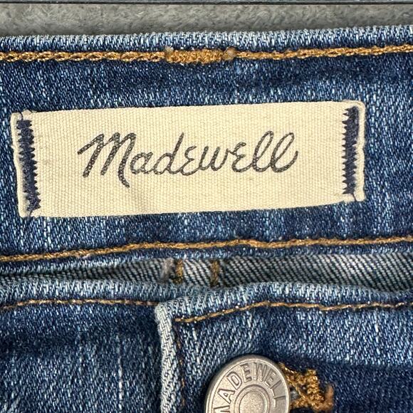 Madewell Jeans Womens 27 Blue Slim Straight Button Front Stretch Pockets Denim - Picture 7 of 14